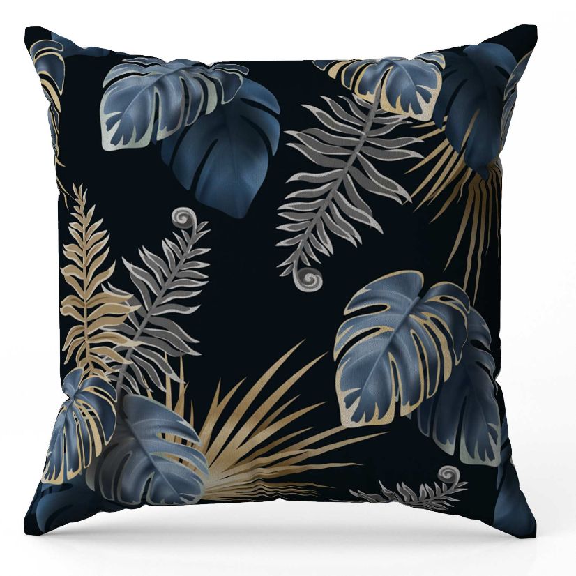 Moon Leaves Cushion Cover