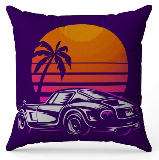 Porsche Sunset Cushion Cover