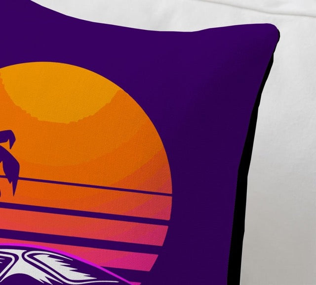 Porsche Sunset Cushion Cover