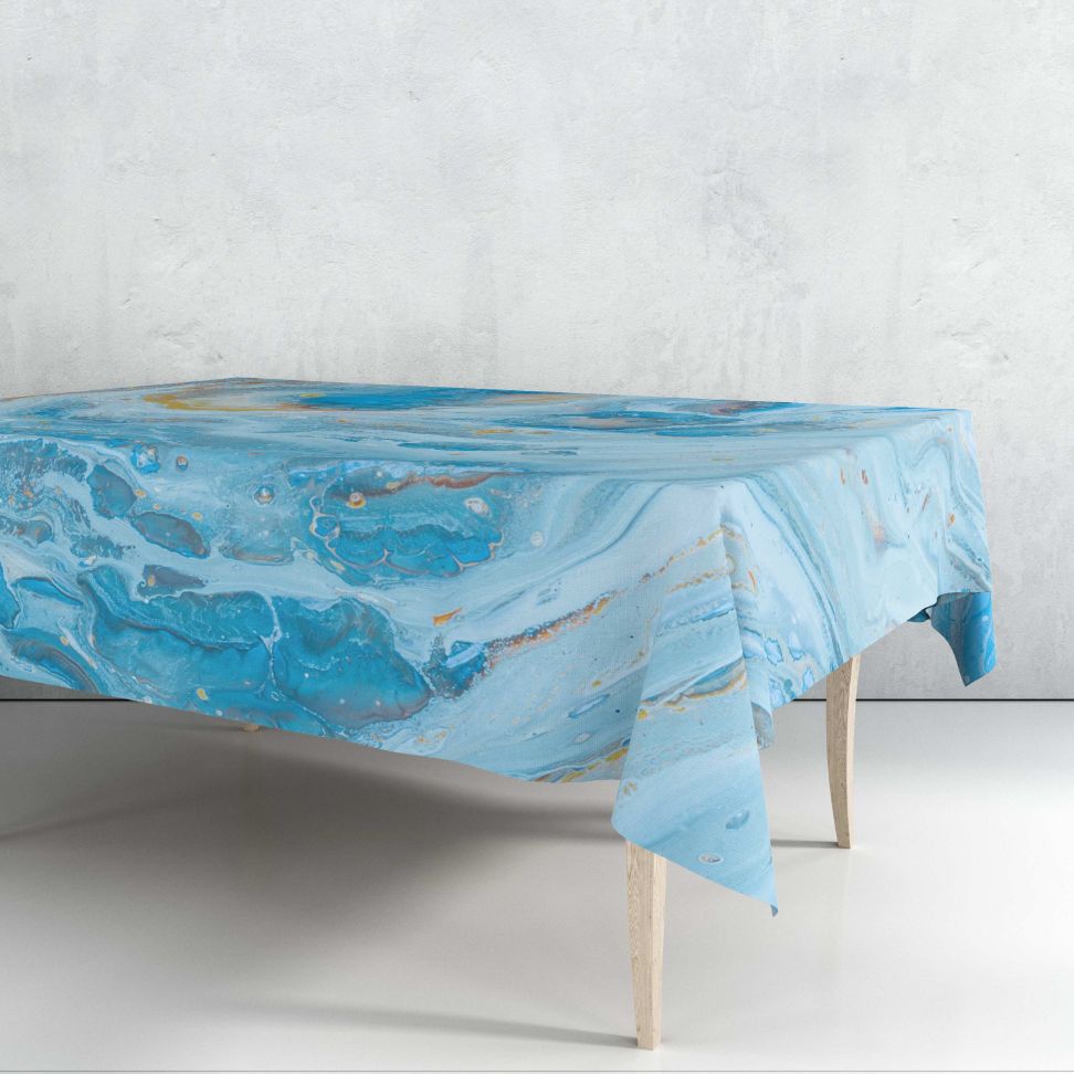 Blue Opal Tablecloth