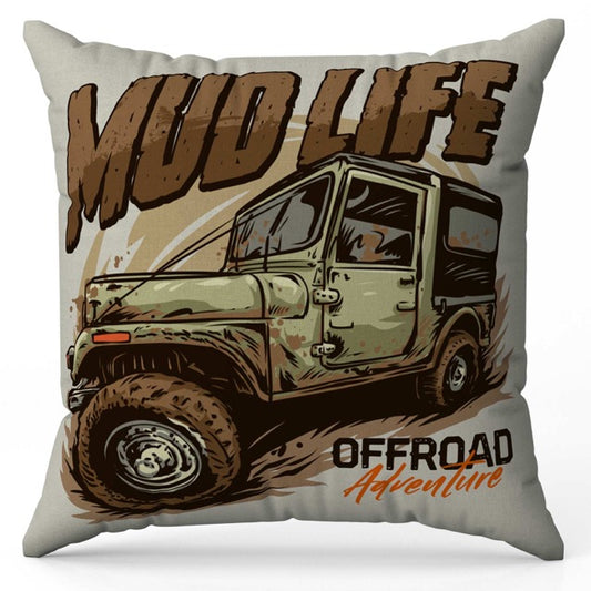 Mud Life Jeep Cushion Cover