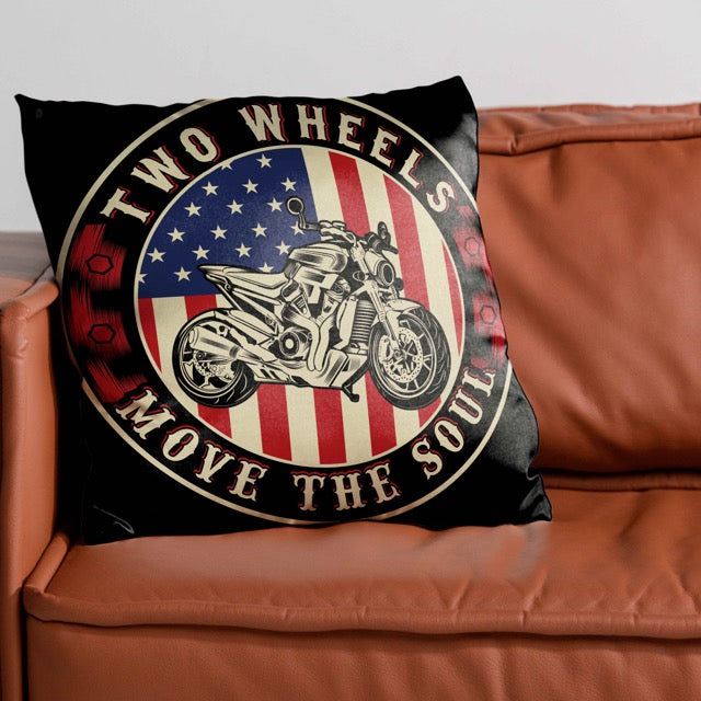 Two Wheels Club Cushion Cover