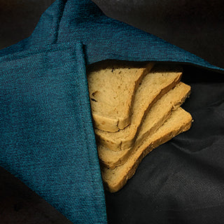 Fine Jute - Dark Turquoise Bread Cloth