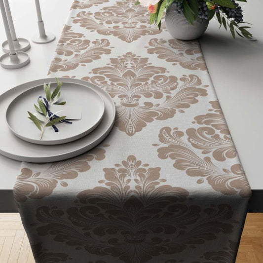 Gray Lavender Table Runner