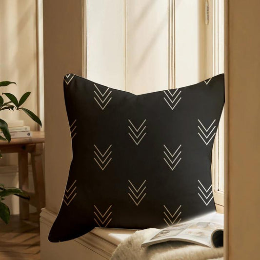 Black Canvas Cushion Cover