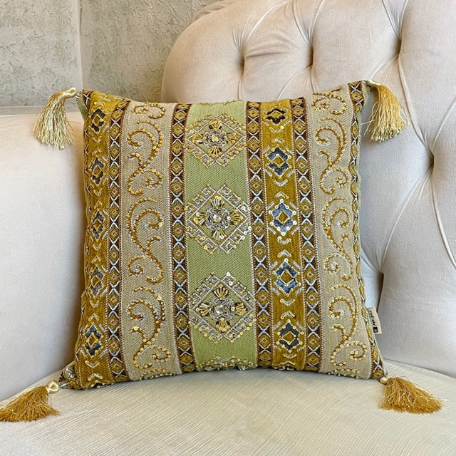 Green Hatun Cushion Cover