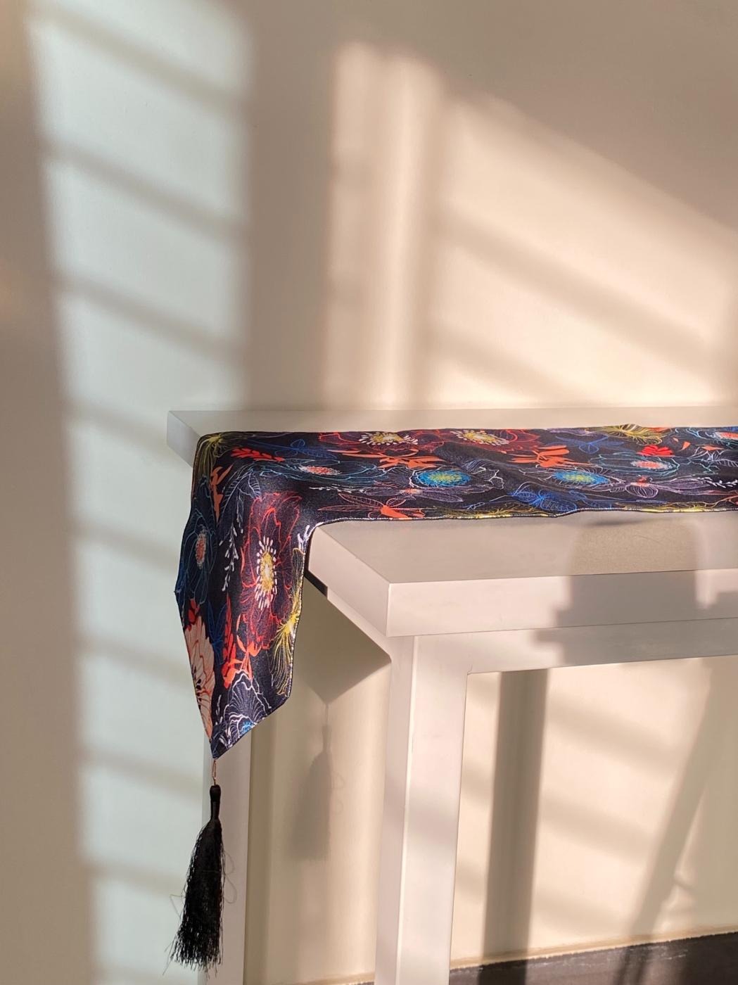 Floral Galaxy Table Runner