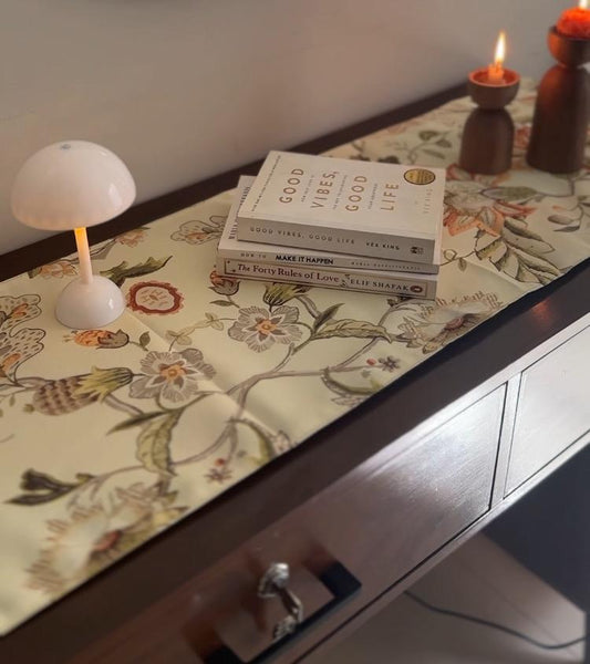 Beige Fort Table Runner