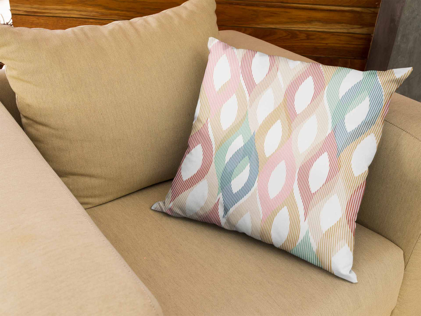 Pastel Wavy Cushion Cover