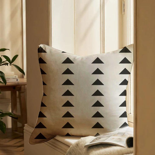 Black Tribal Cushion Cover