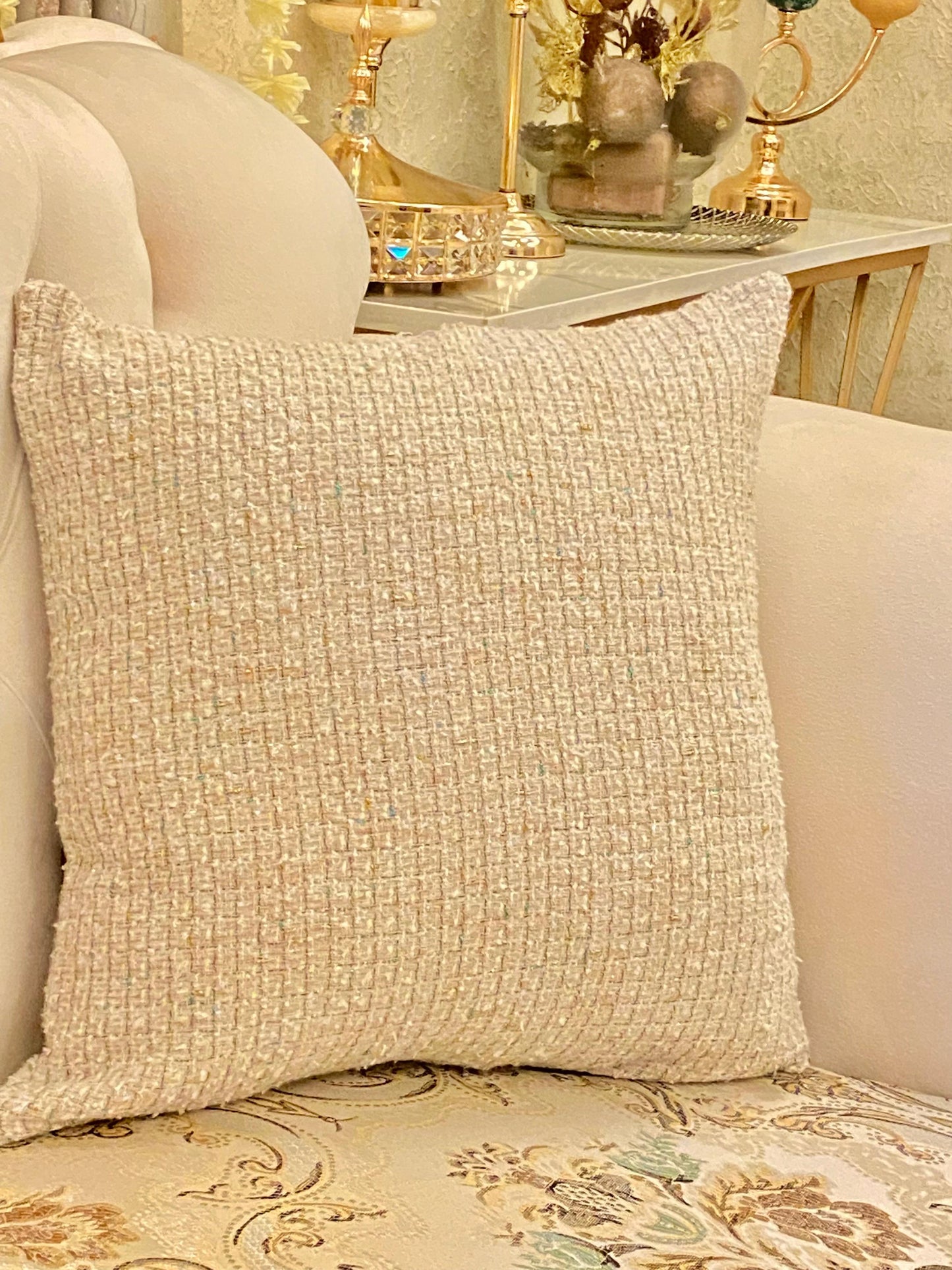 Woven Jute - Beige Serenity Cushion Cover