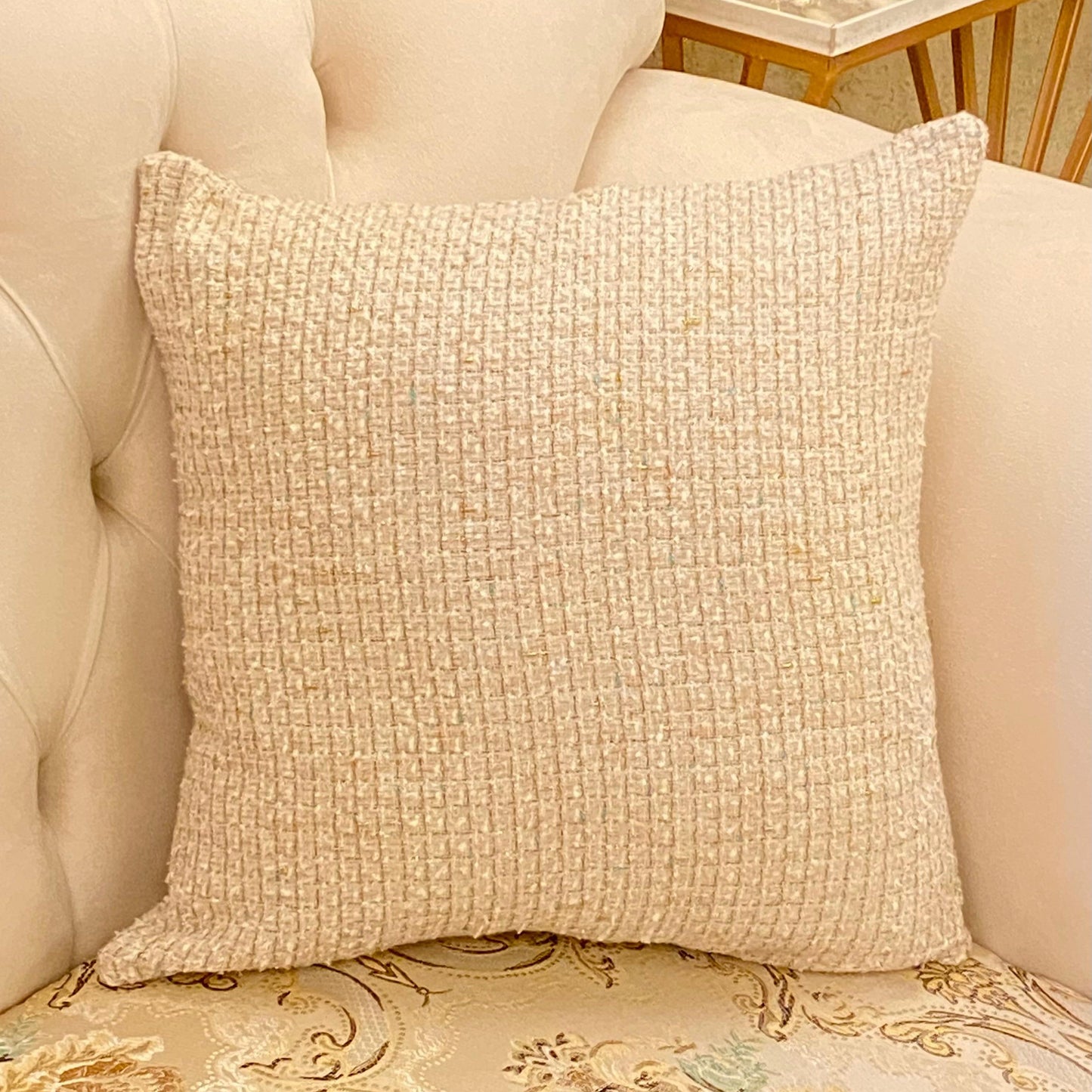 Woven Jute - Beige Serenity Cushion Cover