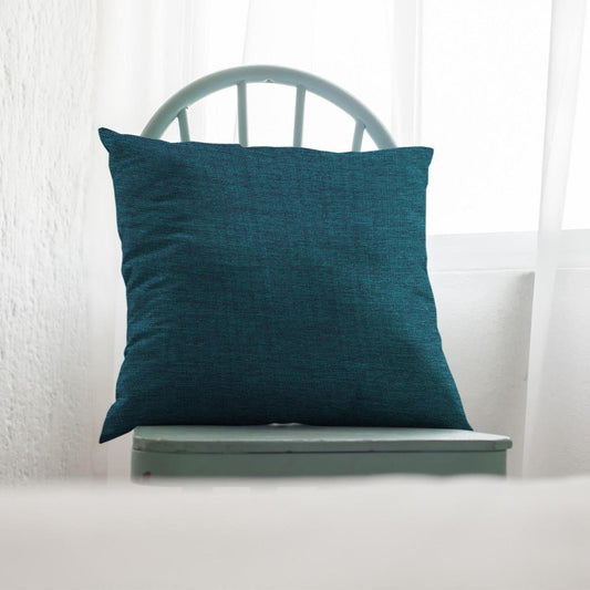 Fine Jute - Dark Turquoise Cushion Cover