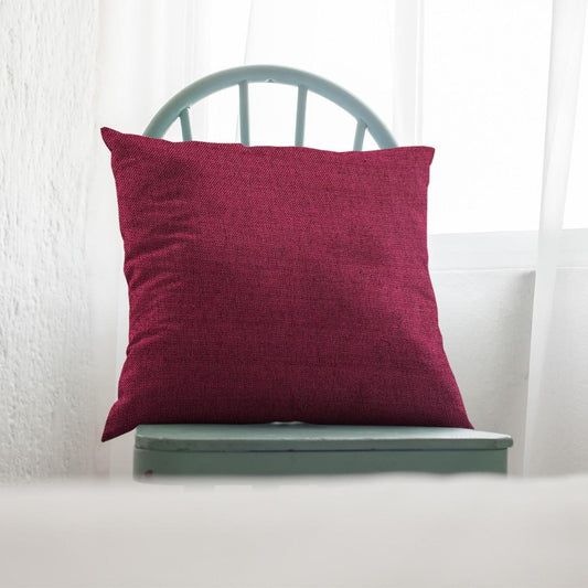 Fine Jute - Plum Cushion Cover