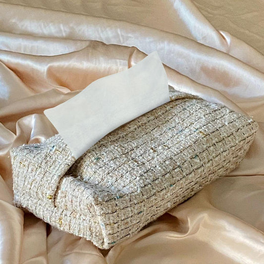 Woven Jute - Beige Serenity Tissue Box