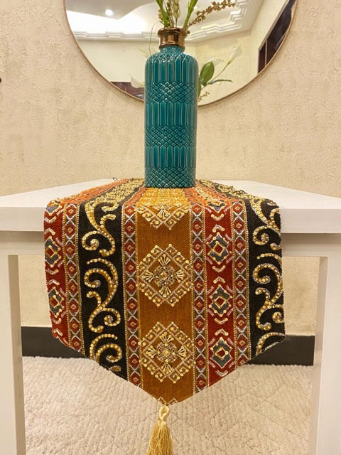 Orange Mustard Table Runner