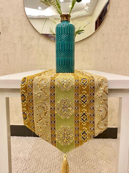 Green Hatun Table Runner