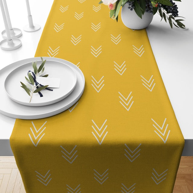 Yellow Canvas Table Runner