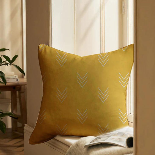 Yellow Canvas Cushion Cover